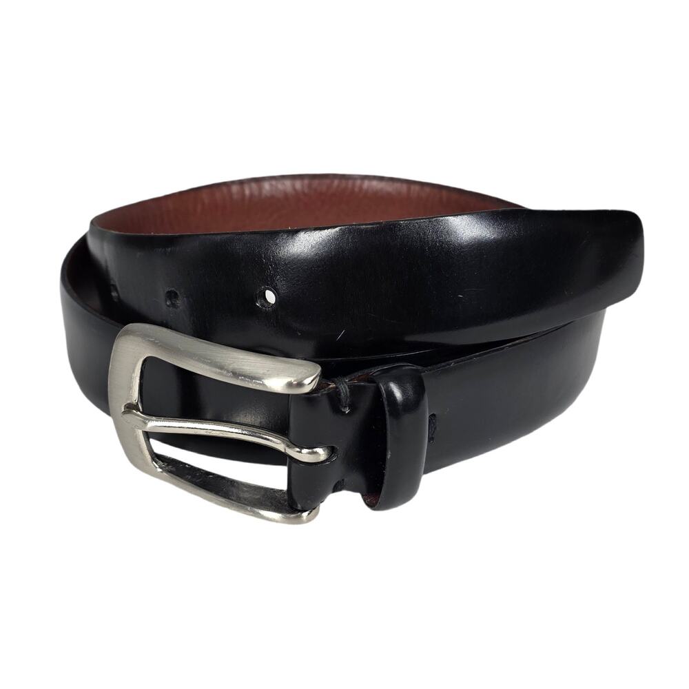 JOHN W. NORDSTROM HANDCRAFTED LEATHER BELT – SIZE 34 – SOLID BRASS BUCKLE